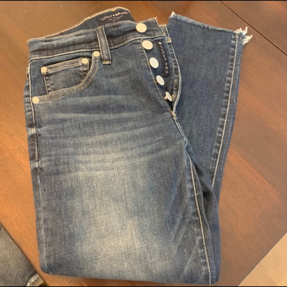 NWOT Lucky Brand high rise Bridgette crop